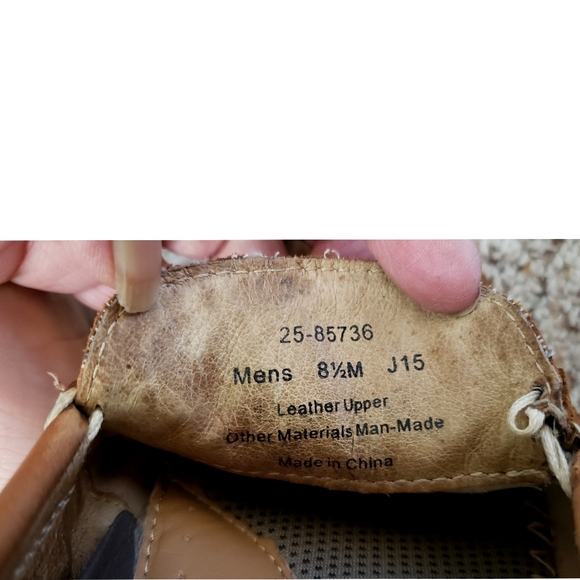 Johnston & Murphy J&M Men\'s 8.5 Brown Loafer Sheepskin Memory Foam Weaved Shoes